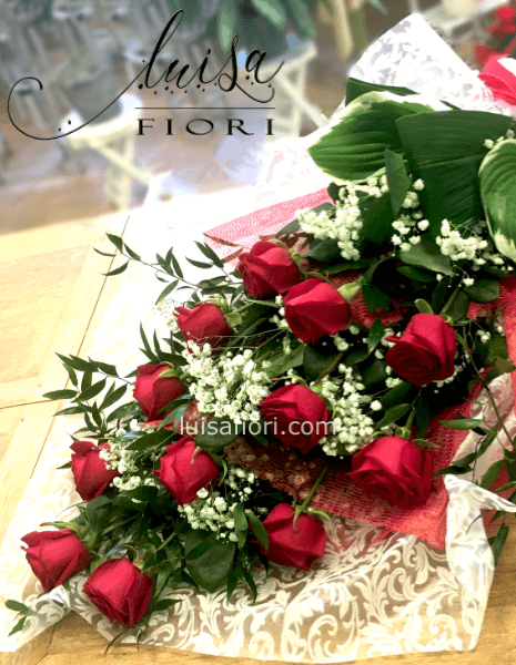 Rose rosse da comporre in mazzo per numero di steli.