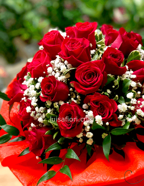 Bouquet di rose rosse