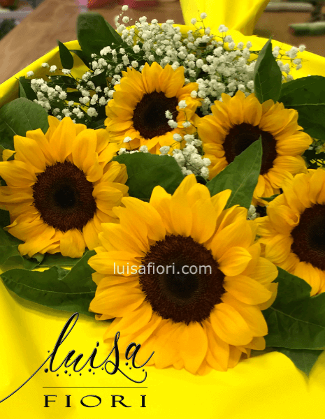 Mazzo di girasoli