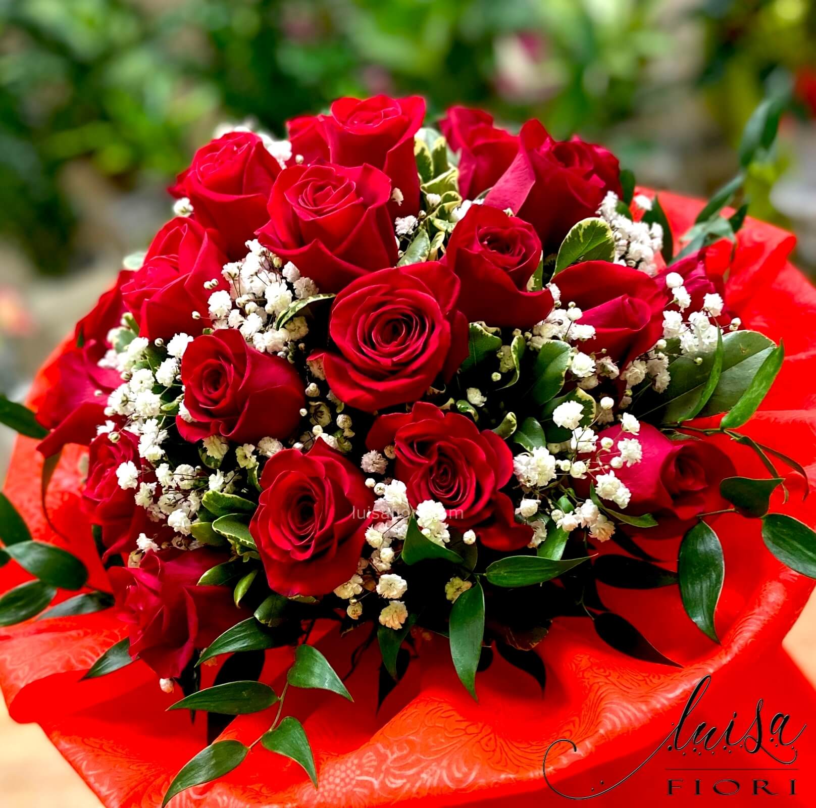 Bouquet di rose rosse